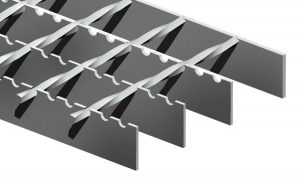 a rendered image of metal forge welded grating
